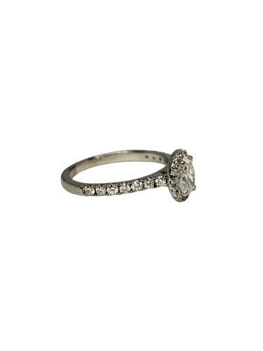50 Bague solitaire en or blanc 18K et diamant 58 Facettes 2198