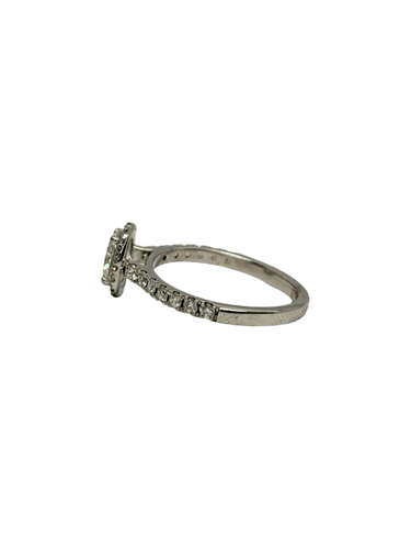 50 Bague solitaire en or blanc 18K et diamant 58 Facettes 2198