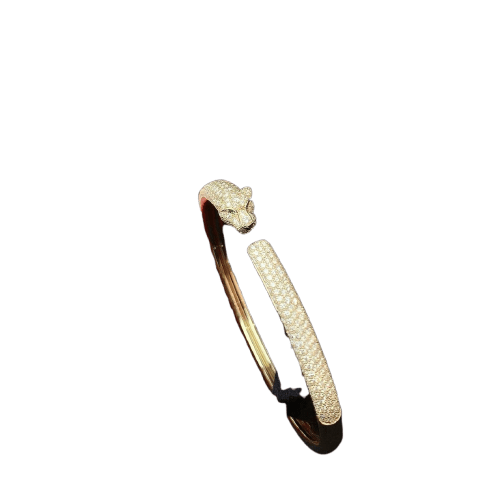 Bracelet Cartier Panthère - Bracelet en or jaune, diamants, émeraudes et onyx 58 Facettes jnci167