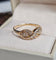 54 Bague vintage en or jaune et diamants 58 Facettes 761