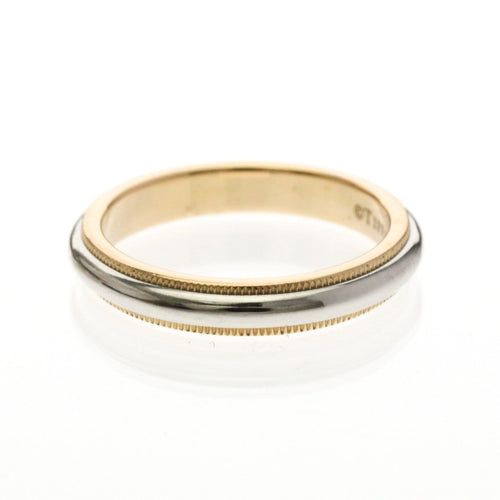 54 Tiffany & Co. - Alliance Milgrain en platine et or rose 18K 58 Facettes dknj26zss4