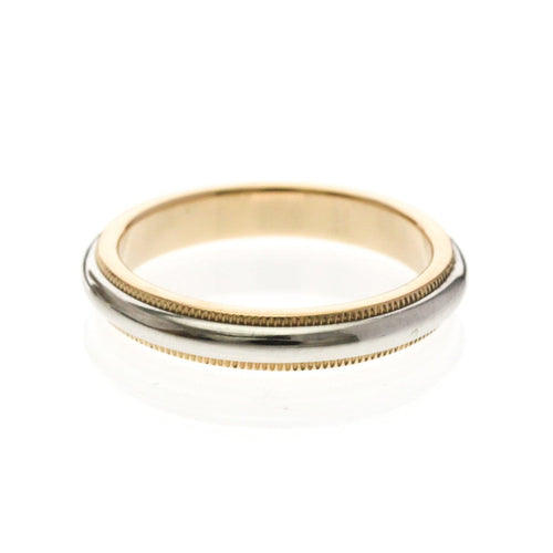54 Tiffany & Co. - Alliance Milgrain en platine et or rose 18K 58 Facettes dknj26zss4