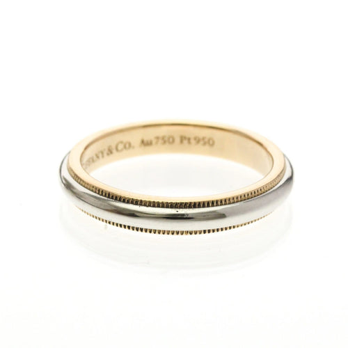 54 Tiffany & Co. - Alliance Milgrain en platine et or rose 18K 58 Facettes dknj26zss4