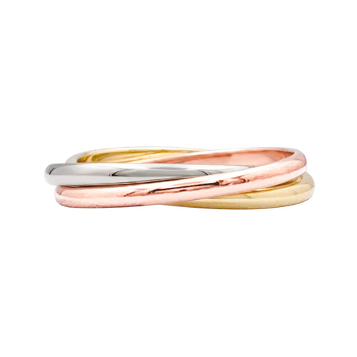 Bague 46 Cartier Trinity - Bague trois ors 750 58 Facettes 35844