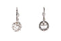 Boucles d'oreilles Boucles d'oreilles en or blanc 18 carats serties de zirconiums 58 Facettes B893