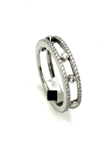 Bague 52 Messika Fine Move Romane - Bague en or blanc et diamants 58 Facettes MESSIKA BG