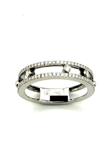 52 Messika Fine Move Romane - Bague en or blanc et diamants 58 Facettes MESSIKA BG