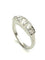 Bague 54 Jarretière - Bague en or blanc et diamants 58 Facettes VINTAGE BG