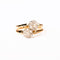 Bague 54 Toi & Moi - Bague marguerites en or rose et diamants 58 Facettes LMB-390