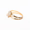 Bague 54 Toi & Moi - Bague marguerites en or rose et diamants 58 Facettes LMB-390