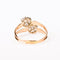 Bague 54 Toi & Moi - Bague marguerites en or rose et diamants 58 Facettes LMB-390