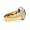 54 Bague en or blanc et or jaune, rubis et diamants 58 Facettes 1.0002290/6