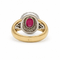 Bague 54 Bague en or jaune et or blanc, rubis et diamants 58 Facettes 1.0002290/6