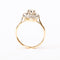 Bague 55.5 Bague ancienne - Bague entourage en or jaune, platine et diamants 58 Facettes LMB-291