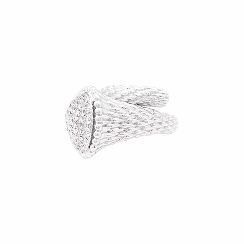 Bague 53 Boucheron Serpent Bohème - Bague motif L en or blanc et diamants 58 Facettes 35956
