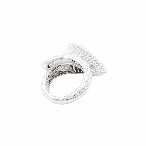 Bague 53 Boucheron Serpent Bohème - Bague motif L en or blanc et diamants 58 Facettes 35956