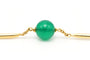 Napoléon III - Bracelet en or jaune 18 carats et chrysoprases 58 Facettes B271