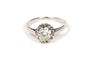 53 Solitaire Art déco - Bague en or blanc et diamant 58 Facettes 21604