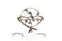Art Nouveau - Broche en or jaune et blanc 18 carats et diamants taille rose 58 Facettes B450