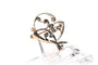 Art Nouveau - Broche en or jaune et blanc 18 carats et diamants taille rose 58 Facettes B450