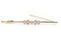 Broche Art déco en or jaune et blanc 18 carats et diamants 58 Facettes 21514