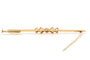 Broche Art déco en or jaune et blanc 18 carats et diamants 58 Facettes 21514