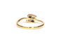 56 Bague contemporaine en or jaune 18 carats, saphirs et diamants 58 Facettes 21791