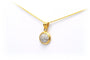 Pendentif contemporain en or jaune 18 carats et diamants 58 Facettes 22913