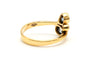 Bague 56 Bague contemporaine en or jaune, topazes et diamants 58 Facettes 22938