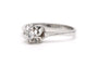 56 Bague contemporaine en or blanc 18 carats et diamant 58 Facettes 23103