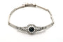 Art Déco - Bracelet en or blanc, saphir et diamants taille rose 58 Facettes 23105