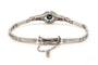 Art Déco - Bracelet en or blanc, saphir et diamants taille rose 58 Facettes 23105