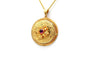 Art Nouveau - Pendentif en or jaune 18 carats et rubis 58 Facettes 23384