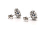 Boucles d'oreilles Boucles d'oreilles contemporaines en or blanc 18 carats, saphirs et diamants 58 Facettes 23714
