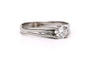 55 Bague années 70 en or blanc 18 carats et diamant 58 Facettes 23759