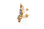 Boucles d'oreilles en or jaune 18 carats, saphirs, rubis et diamants 58 Facettes 23691