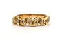 Bague 49 Bague contemporaine en or jaune et diamants 58 Facettes 23830