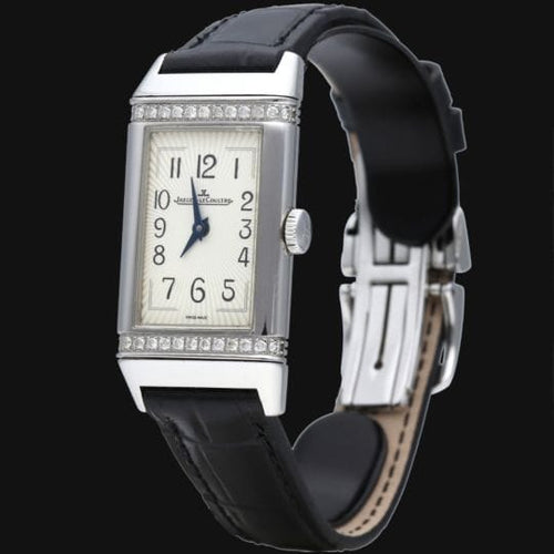 Jaeger LeCoultre Reverso - Montre dame en acier 58 Facettes MT47777