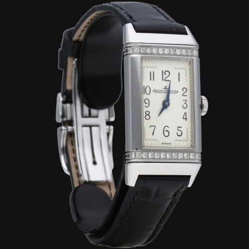 Jaeger LeCoultre Reverso - Montre dame en acier 58 Facettes MT47777
