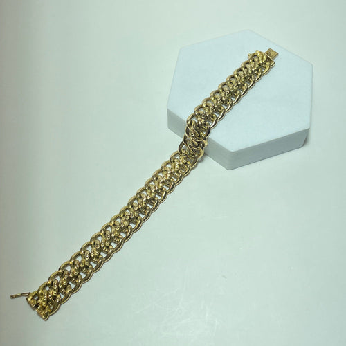 Montre Bracelet maille américaine en or jaune 18 carats 58 Facettes 250395