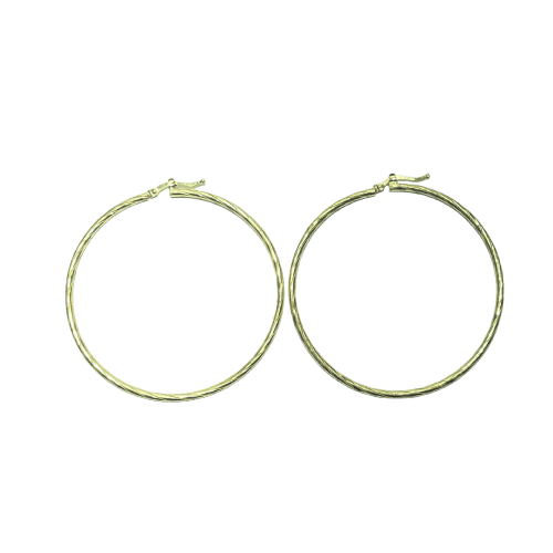 Boucles d'oreilles Boucles d'oreilles créoles torsadées en or jaune 18 carats 58 Facettes 250315