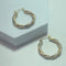 Boucles d'oreilles Boucles d'oreilles créoles torsadées en or 18 carats 58 Facettes 250218