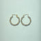 Boucles d'oreilles Boucles d'oreilles créoles torsadées en or 18 carats 58 Facettes 250218