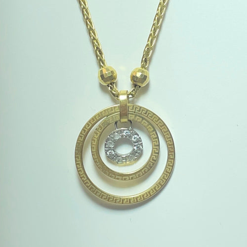 Collier Collier pendentif en or jaune 18 carats 58 Facettes 250301