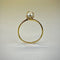 Bague 54 Bague avec perle en or jaune 18 carats 1,19 g 58 Facettes 250247
