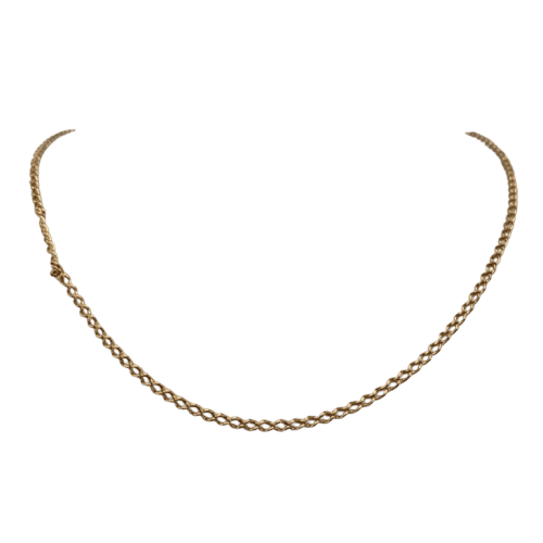 Collier maille classique en or jaune 18 carats