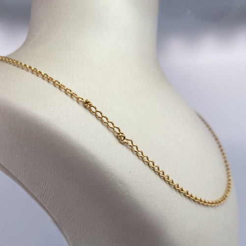 Collier maille classique en or jaune 18 carats