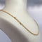 Collier maille classique en or jaune 18 carats