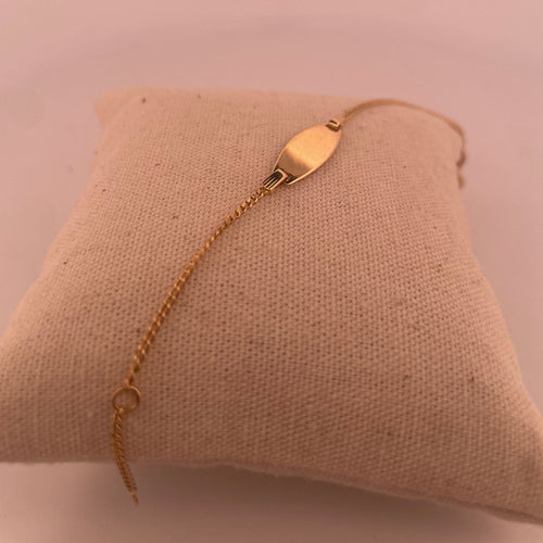 Bracelet Bracelet identité enfant en or jaune 58 Facettes 250163