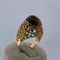 Bague Bague - Pierre ovale en or jaune 18 carats 58 Facettes 250188